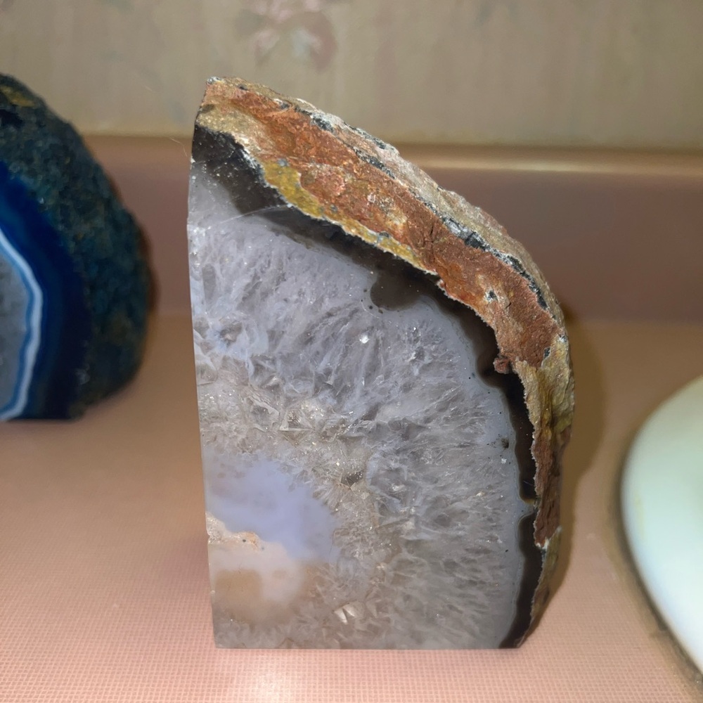 Agate bookend
